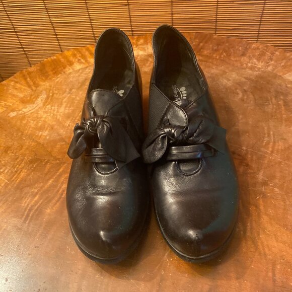 Spring Step Buttery Soft Black Leather Shoes Size 37 or 6.5 US EUC - Picture 1 of 7
